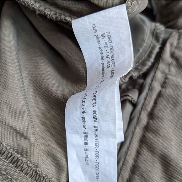 ZARA khaki pants cropped high rise pleated pants Medium - Picture 4 of 10